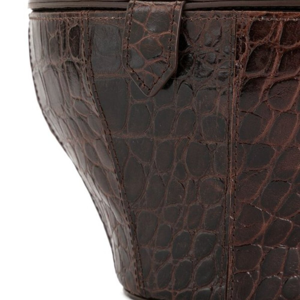 STAUD Alice Embossed Leather Top Handle Bag - Picture 8 of 11